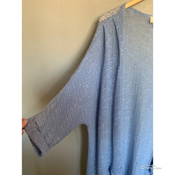 Perch by Blu Pepper Lightweight Knit Cardigan Size 3XL NWOT FLAWED - Picture 3 of 14